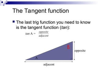 Triangle Function Definition Comprehensive Introduction to Right Triangle Trigonometry and Functions ...