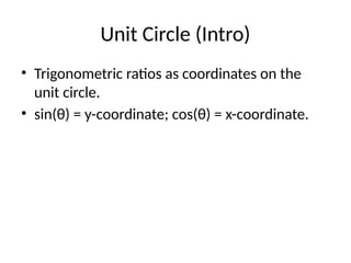 Trigonometry PPT for Students School Project | PPTX