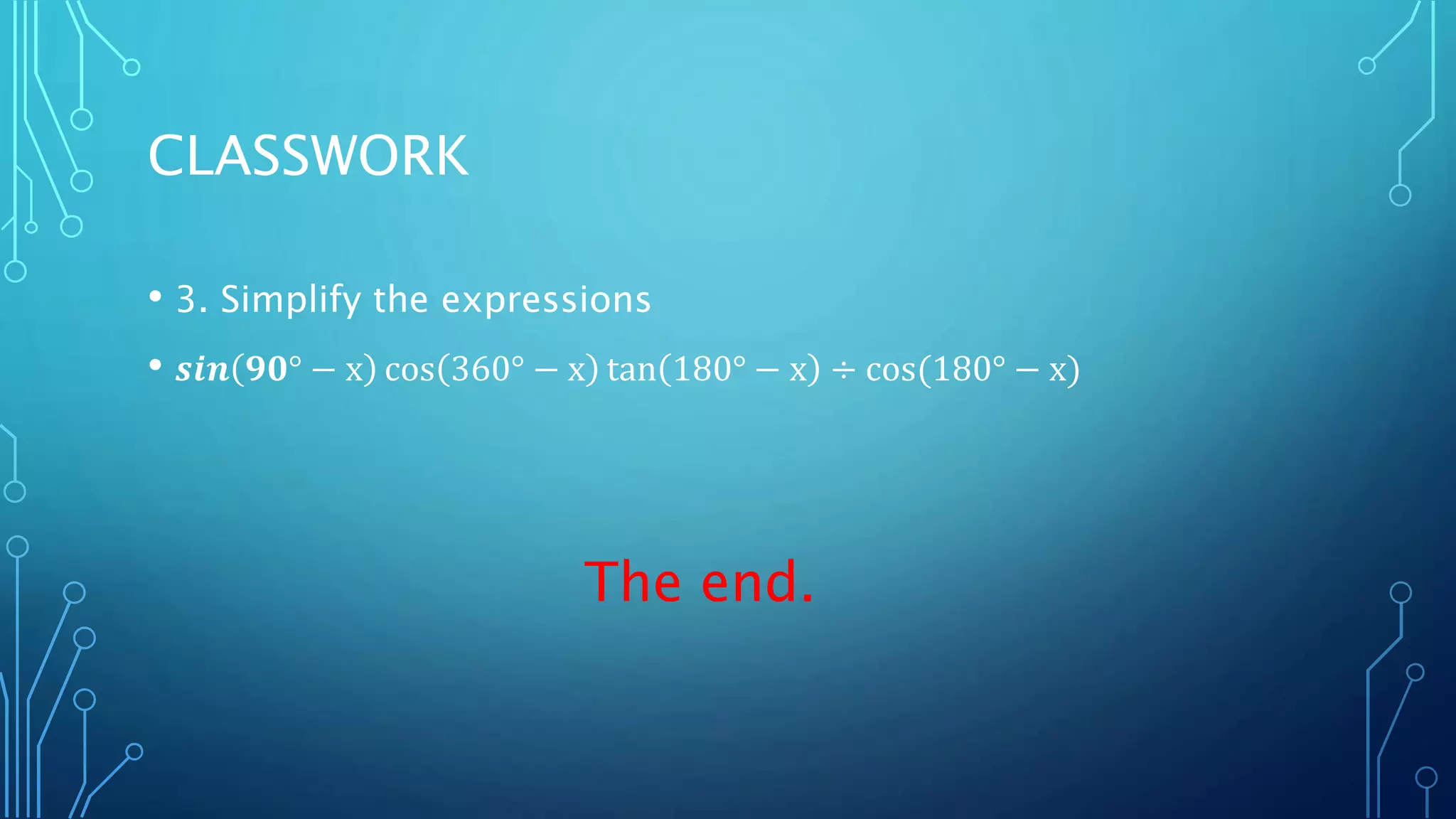 Trigonometry maths methodology | PPT