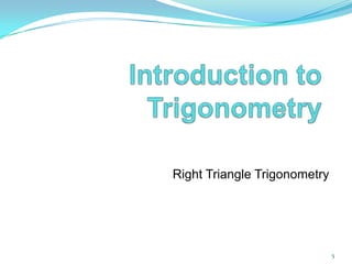 Trigonometry presentation | PPTX