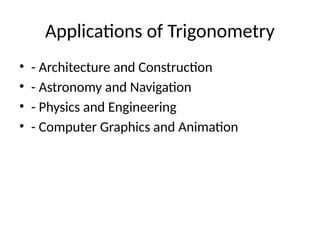 Trigonometry school level Presentation.pptx
