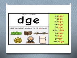 Trigraph 'igh' &amp; 'dge'