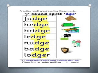 Trigraph 'igh' &amp; 'dge'