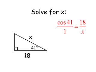 x 18 Solve for x: 