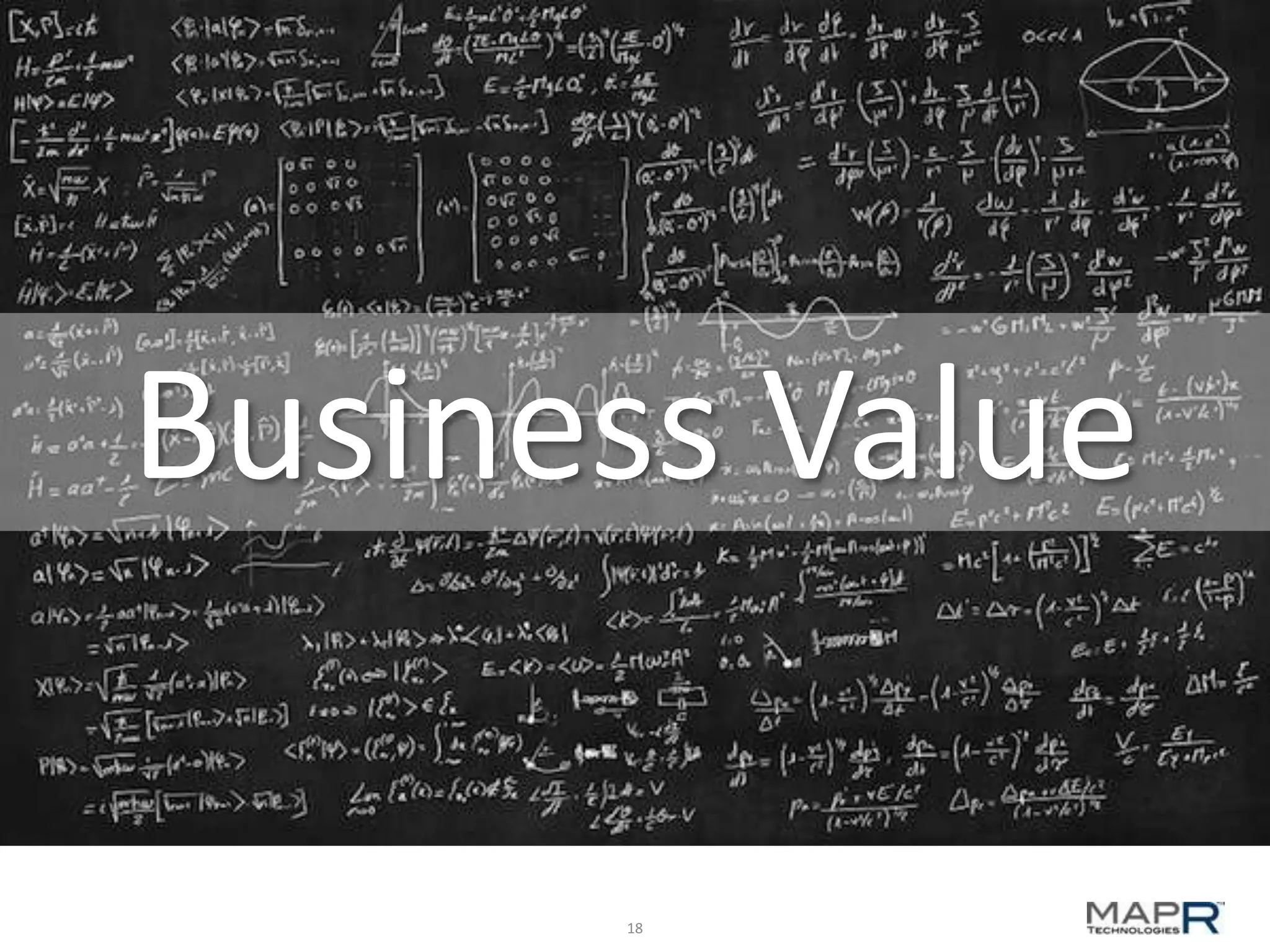 Business Value
18

 