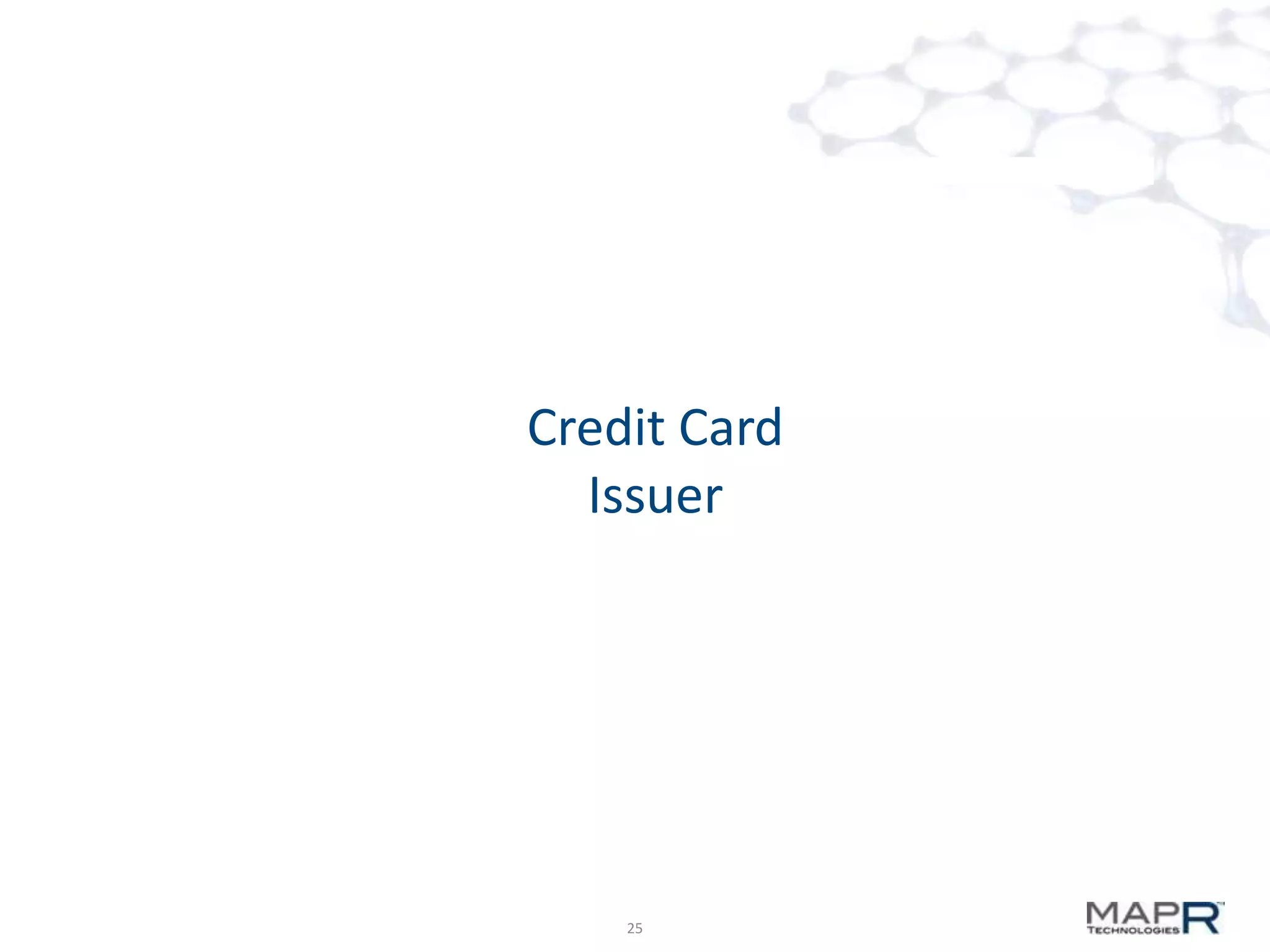 Credit Card
Issuer

25

 