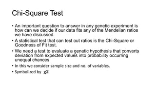 trihybrid cross , test cross chi squares | PPTX