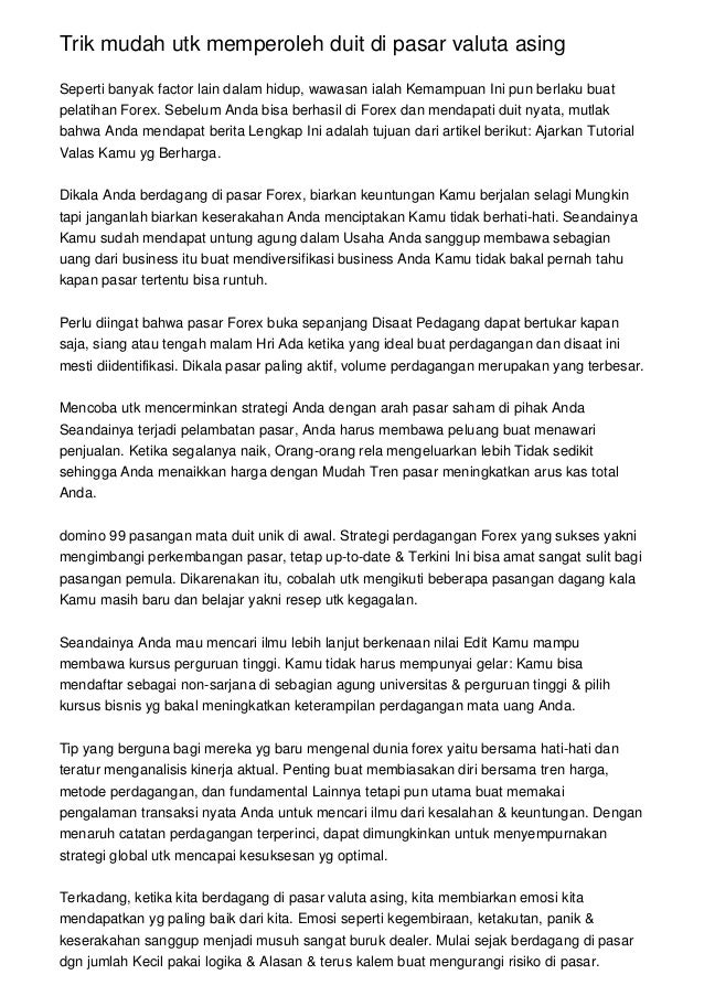 dapatkah saya membuat opsi binary trading yang hidup bagaimana berhasil berdagang di pasar forex