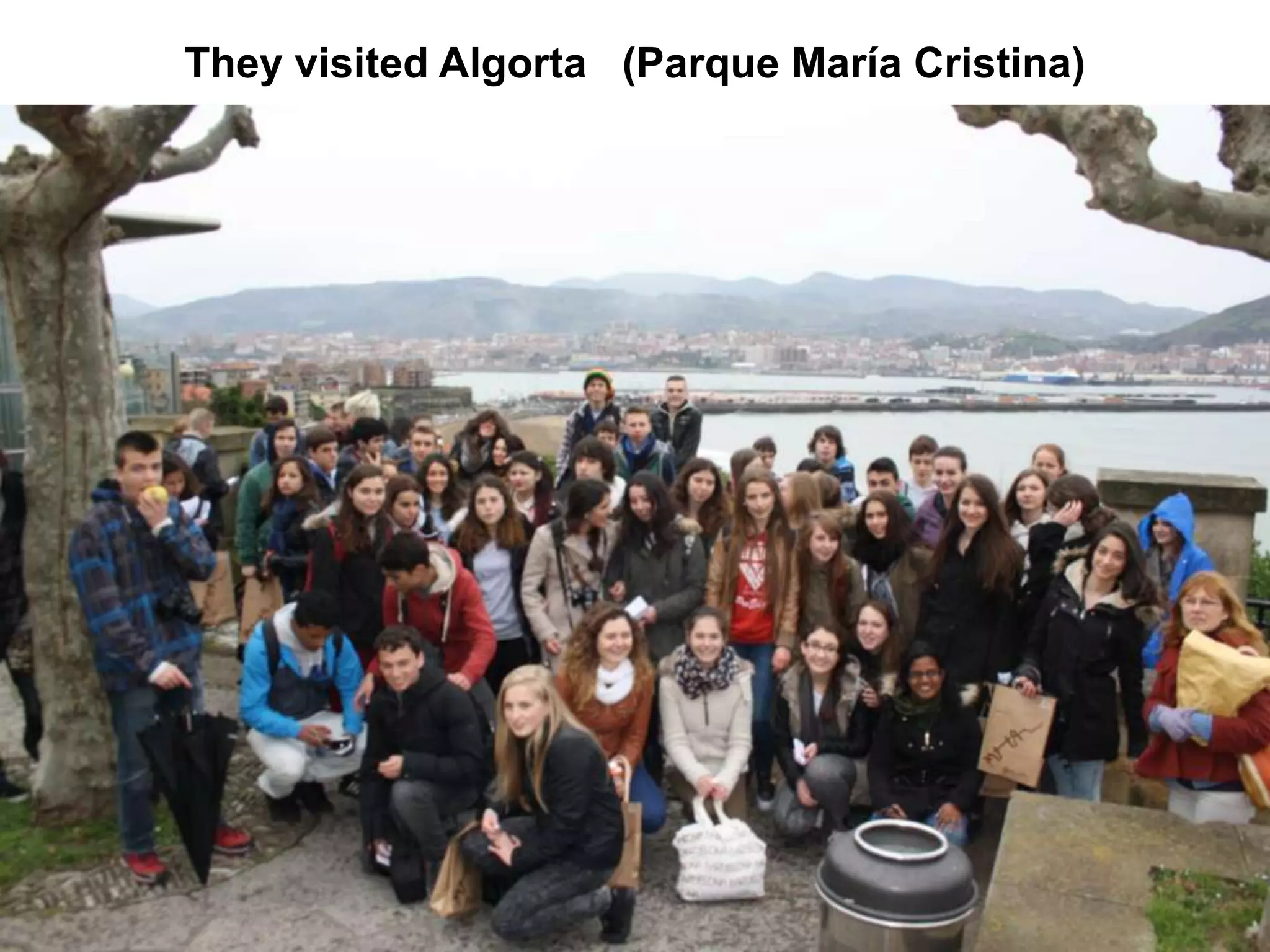 They visited Algorta (Parque María Cristina)