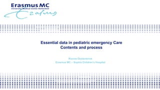 Patient summaries in Paediatric Emergencies: Policy, Standards, Prospects: Joint MOCHA - Trillium Workshop at MIE2018