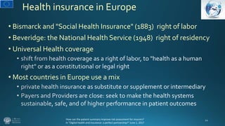 Health Insurance in the United States
on the News 2011-2013
• “The end of Health insurance
companies” (NewYorkTimes)
• “Th...
