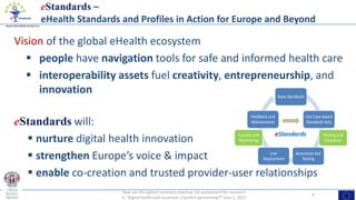 www.estandards-project.eu
Innovation is where standards are most needed:
to unlock data for trust & flow
Today:
• Massive ...