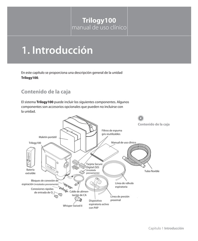 Ventilador Trilogy 100 manual PPT