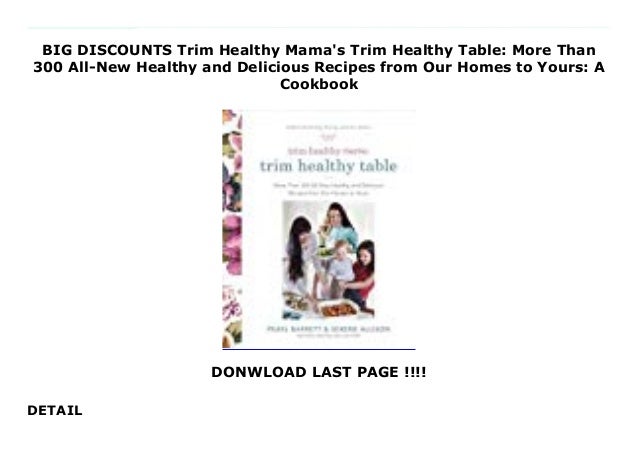 Coupon code for trim healthy mama
