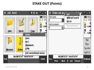 STAKE OUT (Points)

10 February 2014

23

 
