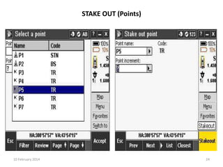 STAKE OUT (Points)

10 February 2014

24

 