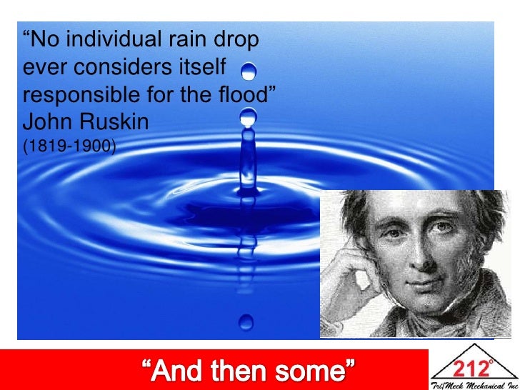 No single raindrop believes it is responsible for the flood quote