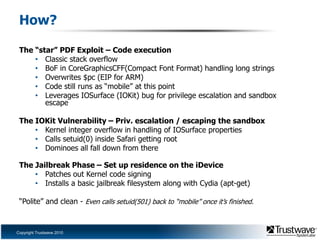 Every iDevice Apple makes, almost all modern versions affected