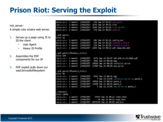 Reversing StepsAnalyzed the PDFBarebones PDF. Viewer shows one “empty” pageCompare PDFs between iOS device/versionA single zlib deflated font section is the only differenceDeflate this chunk Strings and investigation show an un-stripped Mach-O DYLIB lives hereWrote a quick file splitter “extract_payload”Found 3 partsCFF Font eggMacho_1Macho_2