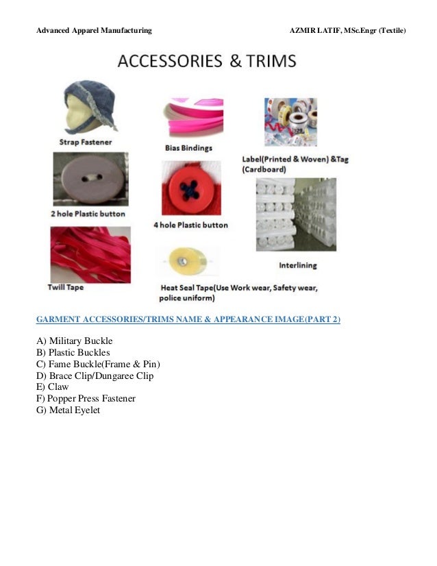 Trims and Accessories