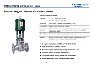 Control Valves for the Power Generation Industry" A Product and ...