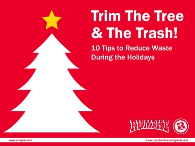 waste reduction during the holidays