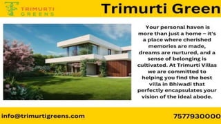Luxury Villas On Sale In Bhiwadi (Trimurtigreens)
