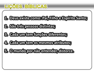 Três pessoas distintas;