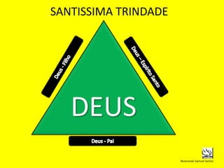 SANTISSIMA TRINDADE
Reverendo Samuel Santos
DEUS
 