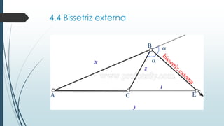 4.4 Bissetriz externa  