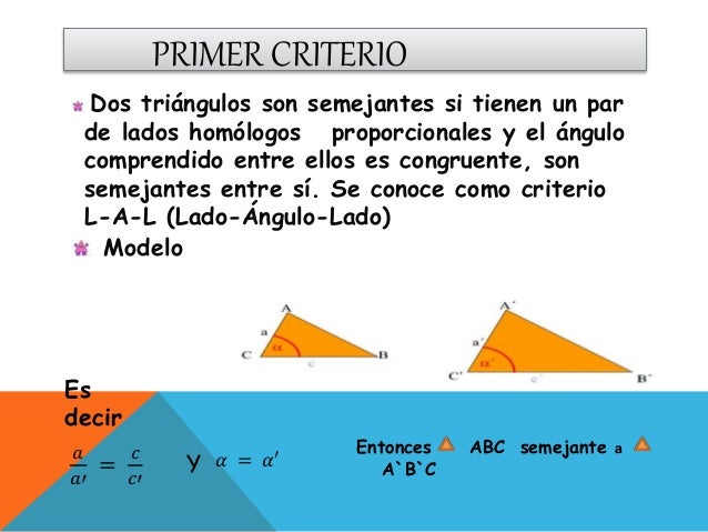 Triángulos Criterios de semejanzas