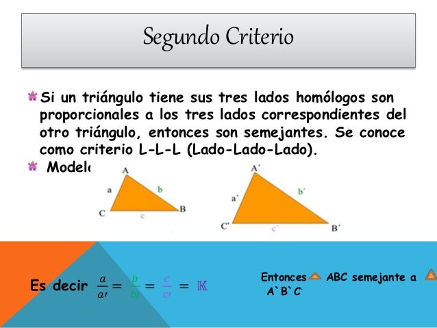 Triángulos Criterios de semejanzas