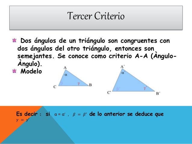 Triángulos Criterios de semejanzas