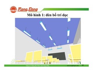Mô hình 1: èn b trí d c

Công ty CP Bóng èn Phích nư c R ng

ông

www.rangdongvn.com

22

 