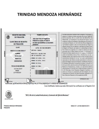 TRINIDAD MENDOZA HERNÁNDEZ

 