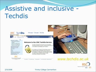 Assistive and inclusive - Techdis www.techdis.ac.uk 
