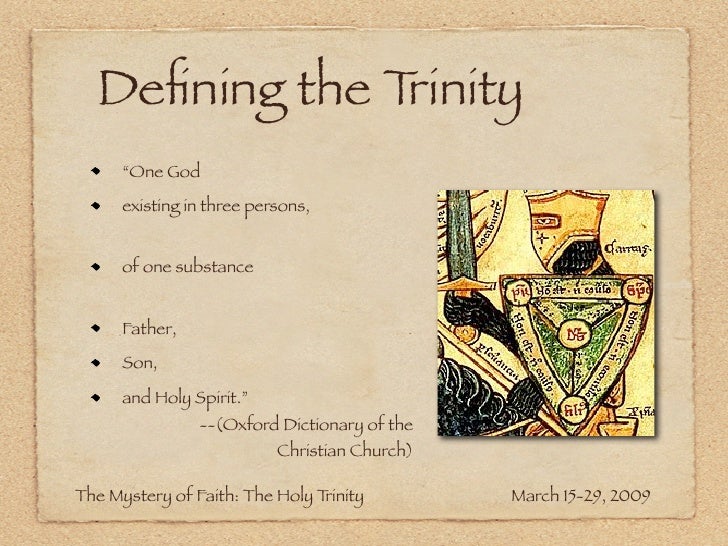 The Mystery of Faith The Holy Trinity