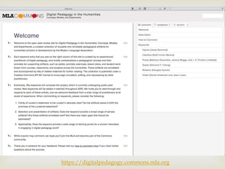 https://digitalpedagogy.commons.mla.org
 