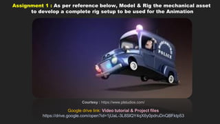 Courtesy : https://www.plstudios.com/
Assignment 1 : As per reference below, Model & Rig the mechanical asset
to develop a...
