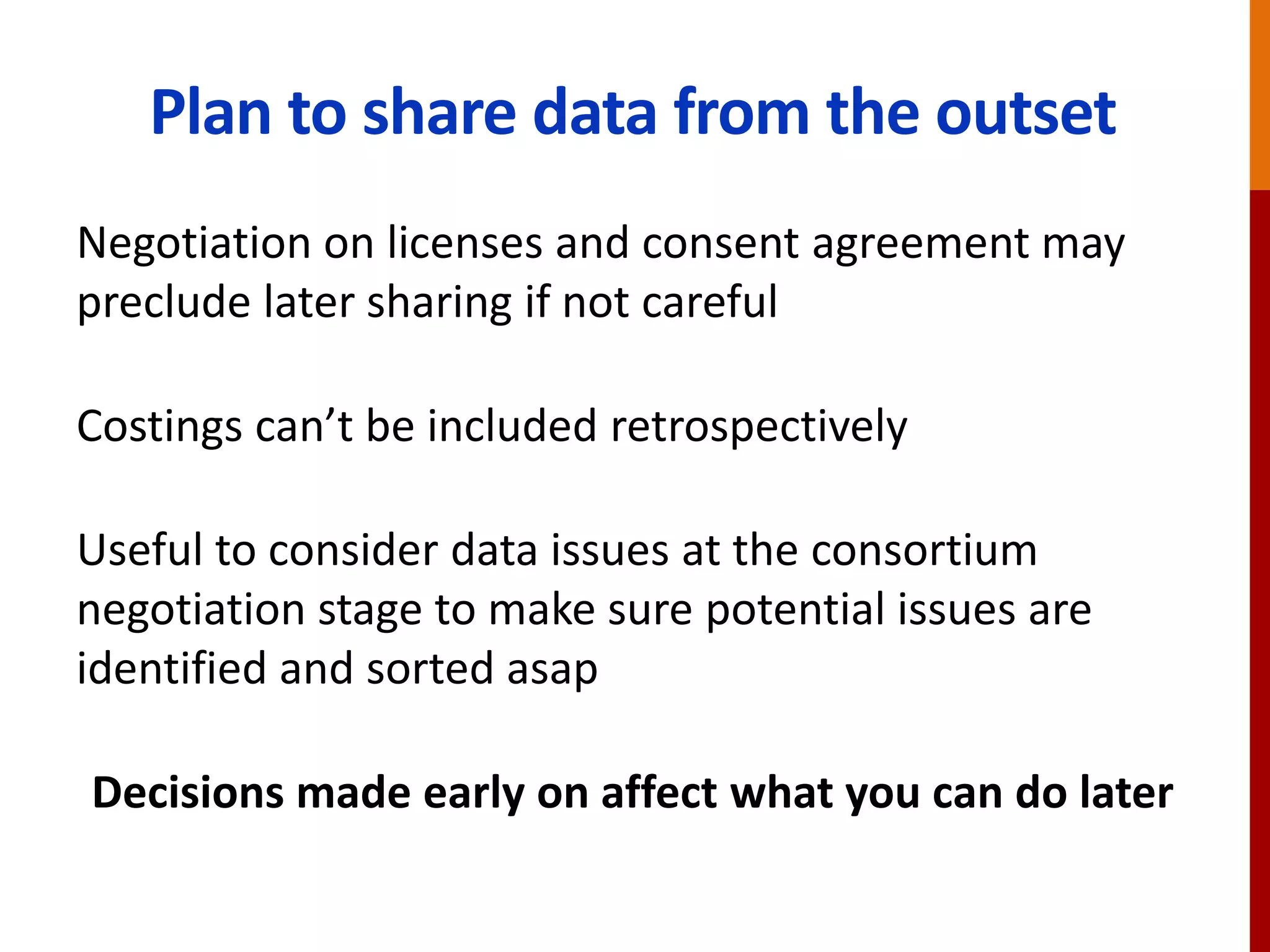 FOSTER
Facilitate Open Science Training for European Research
• Network of open access trainers
• Programme of open science courses
• Portal to training materials
• E-learning courses on open access, open data and open
science forthcoming
www.fosteropenscience.eu
 