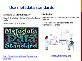 Zenodo is a multi-disciplinary repository that can be
used for the long-tail of research data
• An OpenAIRE-CERN joint effort
• Multidisciplinary repository accepting
– Multiple data types
– Publications
– Software
• Assigns a Digital Object Identifier (DOI)
• Links funding, publications, data & software
www.zenodo.org
Zenodo
 