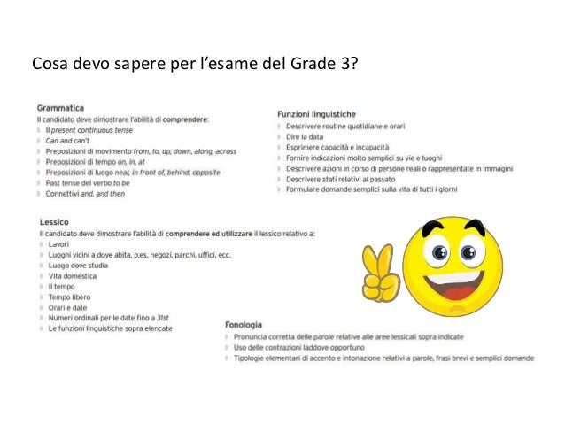 trinity gese grade 3 istruzioni