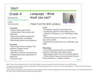 grade 4 trinity