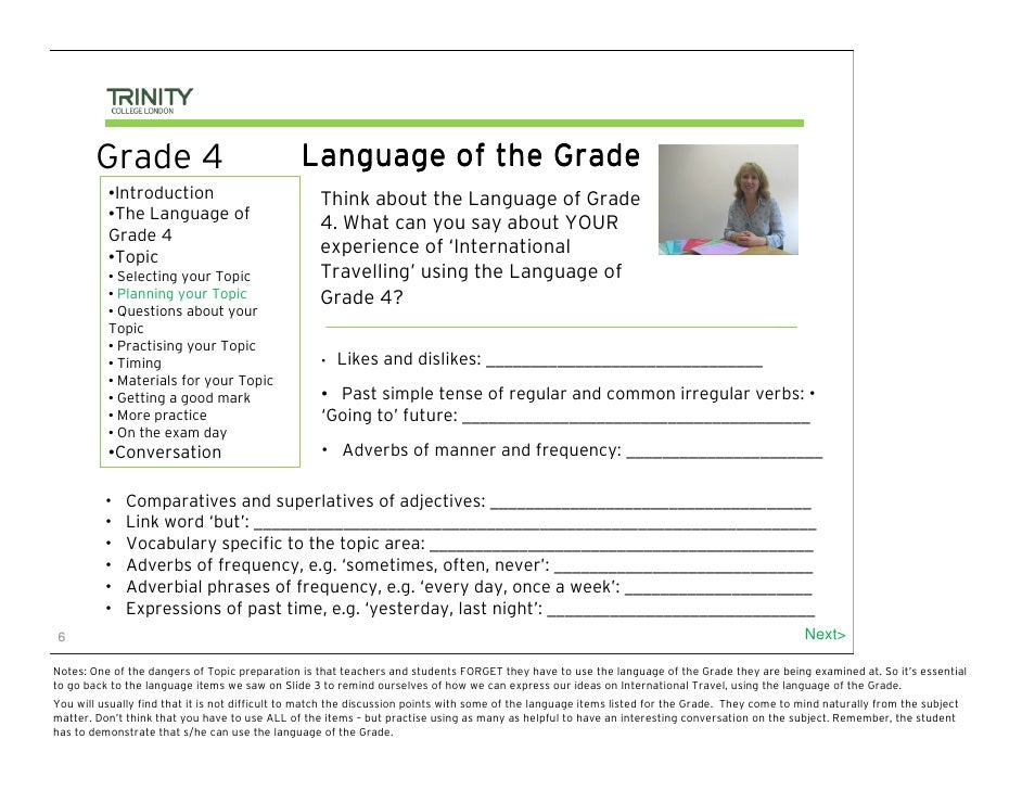 GRADE 4 TRINITY
