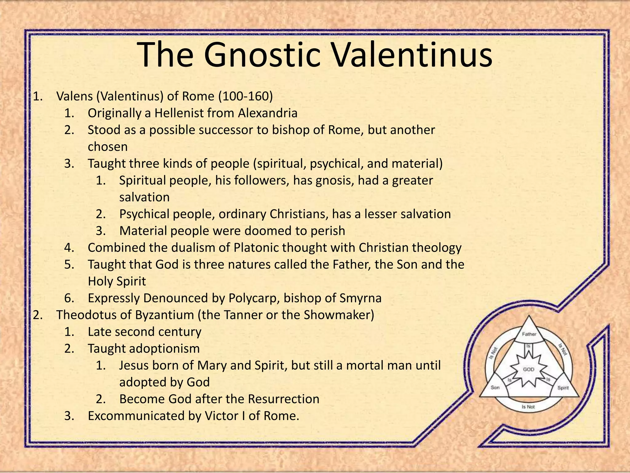 Trinity Presentation 2nd Century