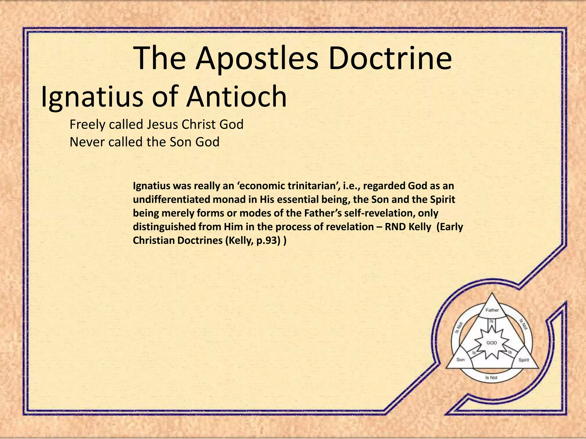 Trinity Presentation 2nd Century