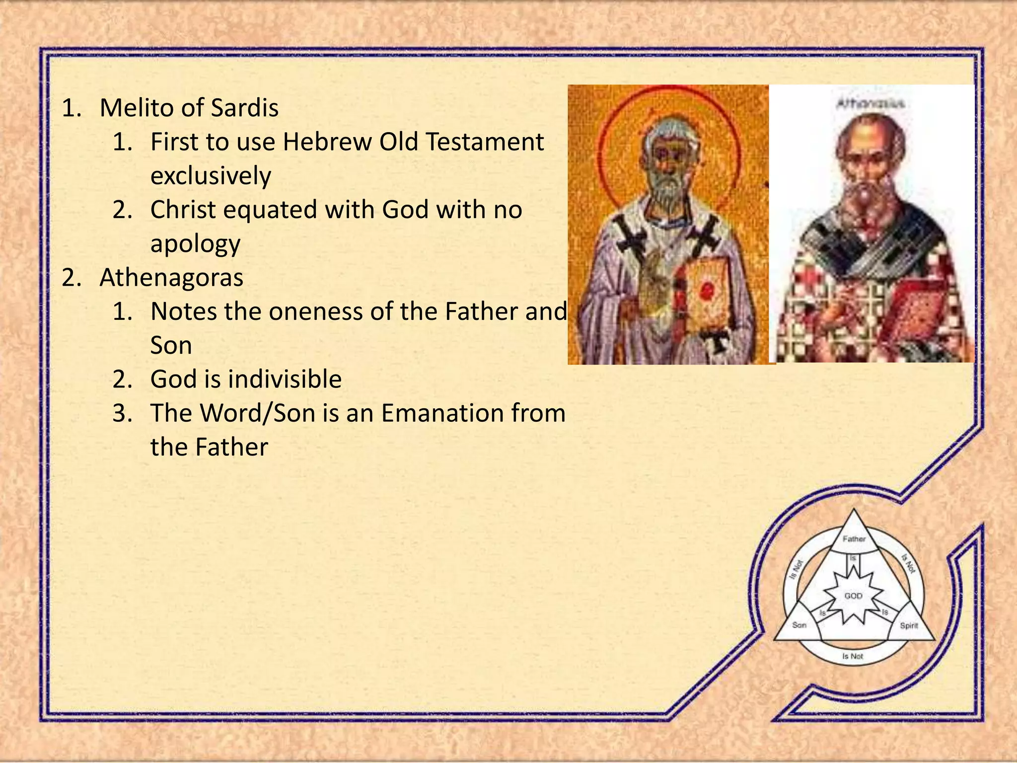 Trinity Presentation 2nd Century