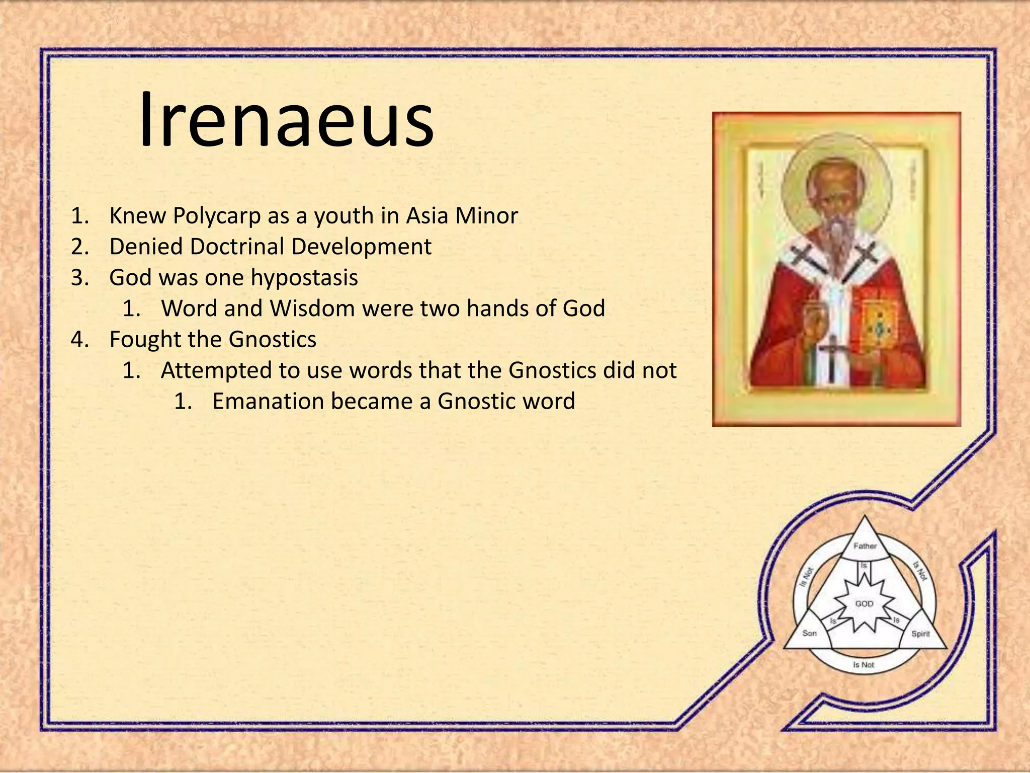 Trinity Presentation 2nd Century