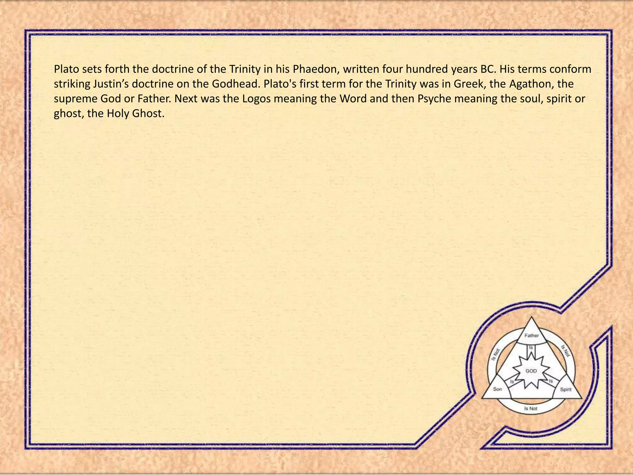 Trinity Presentation 2nd Century