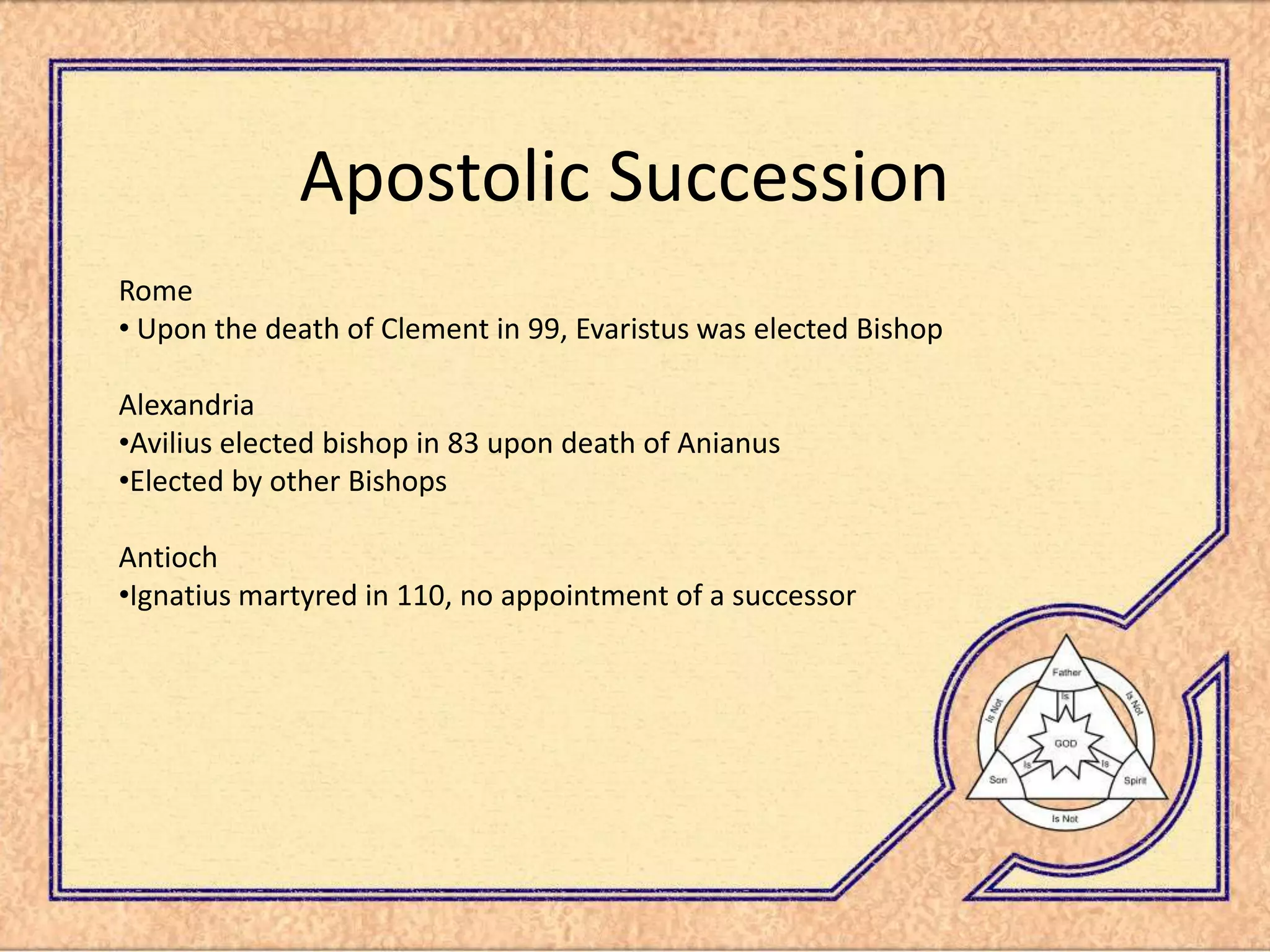 Trinity Presentation 2nd Century